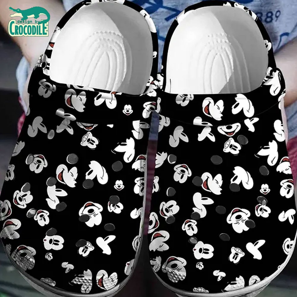 Mickey Mouse Cartoon Crocs Crocband Clogs Shoes Comfortable For Men Women and Kids