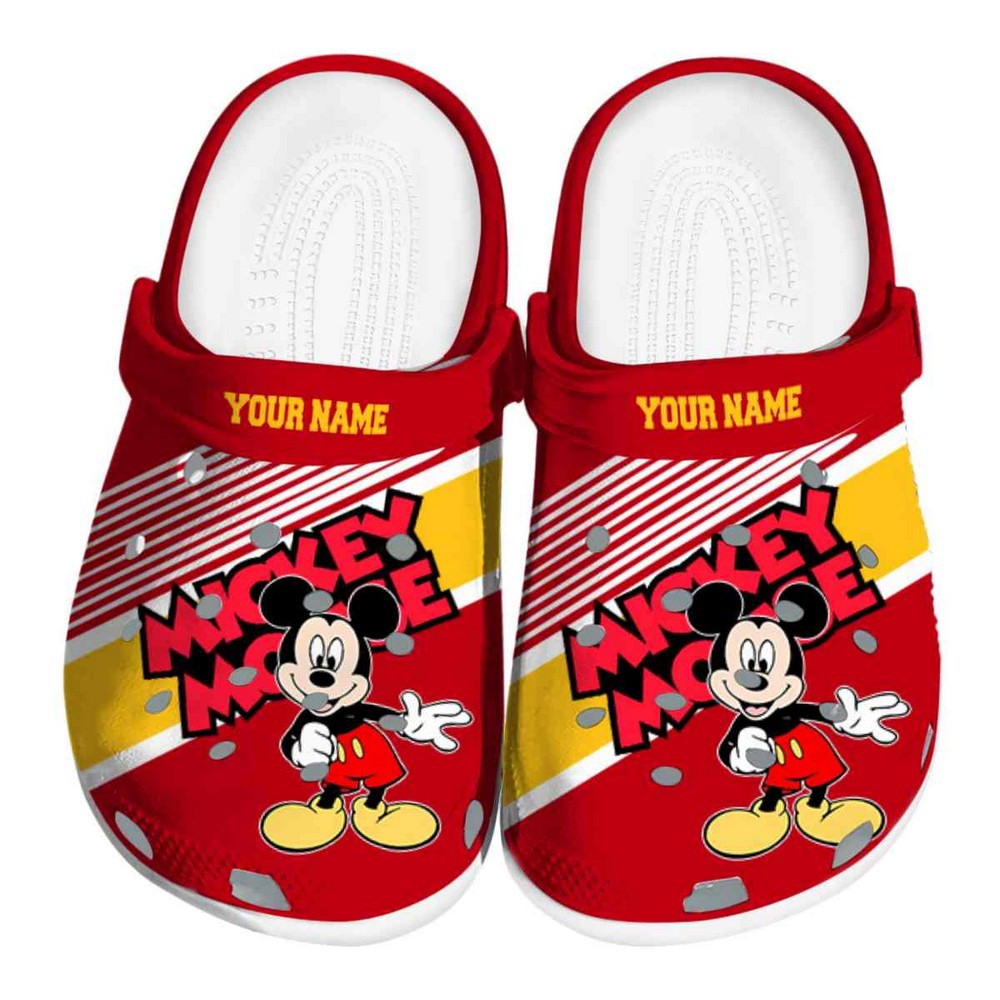 Mickey Mouse Cartoon Crocs Crocband Clogs Shoes Comfortable For Men Women and Kids