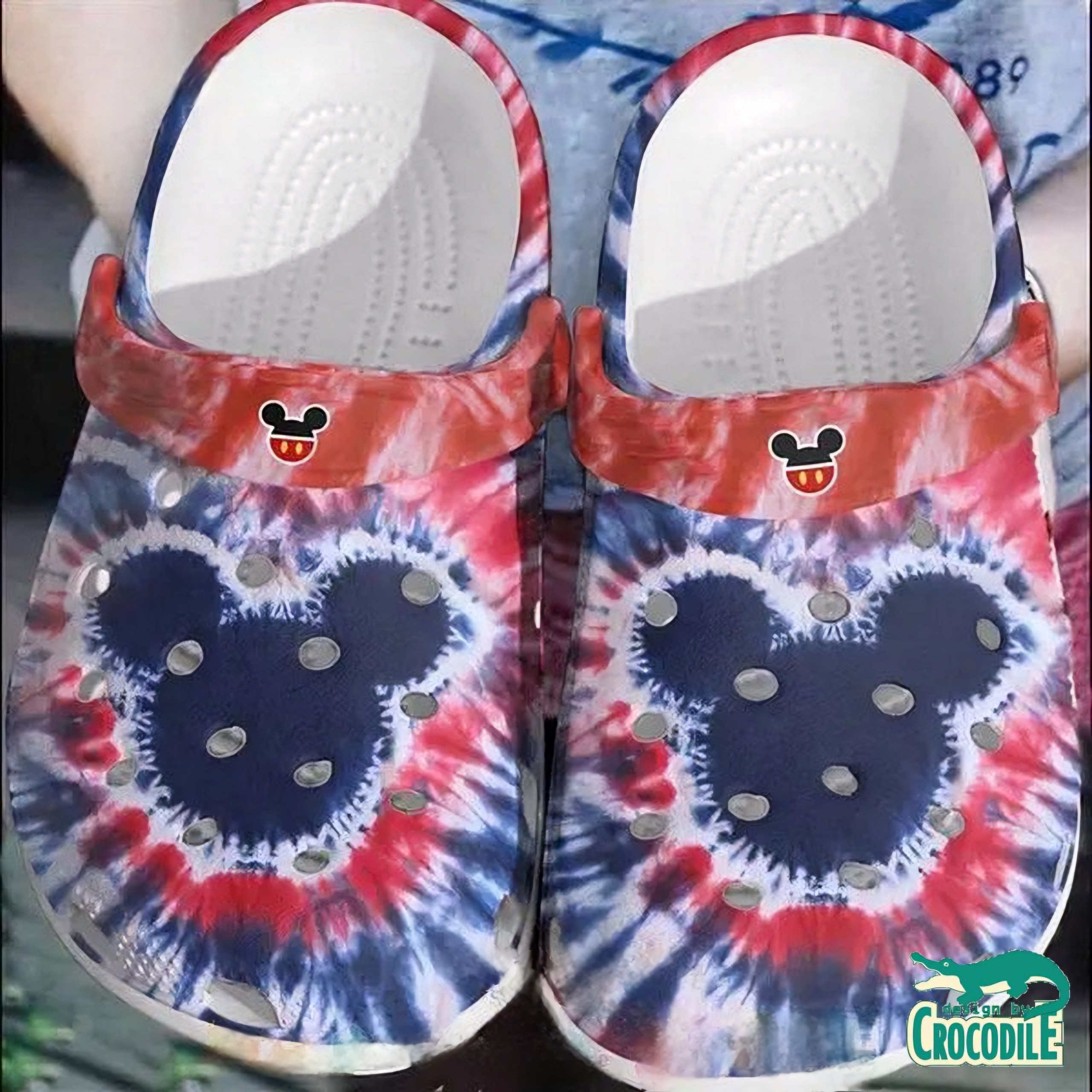 Mickey Mouse Cartoon Crocs Crocband Clogs Shoes Comfortable For Men Women and Kids