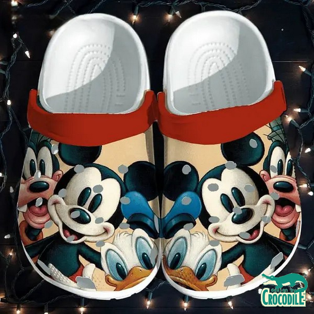 Mickey Mouse Cartoon Crocs Crocband Clogs Shoes Comfortable For Men Women and Kids