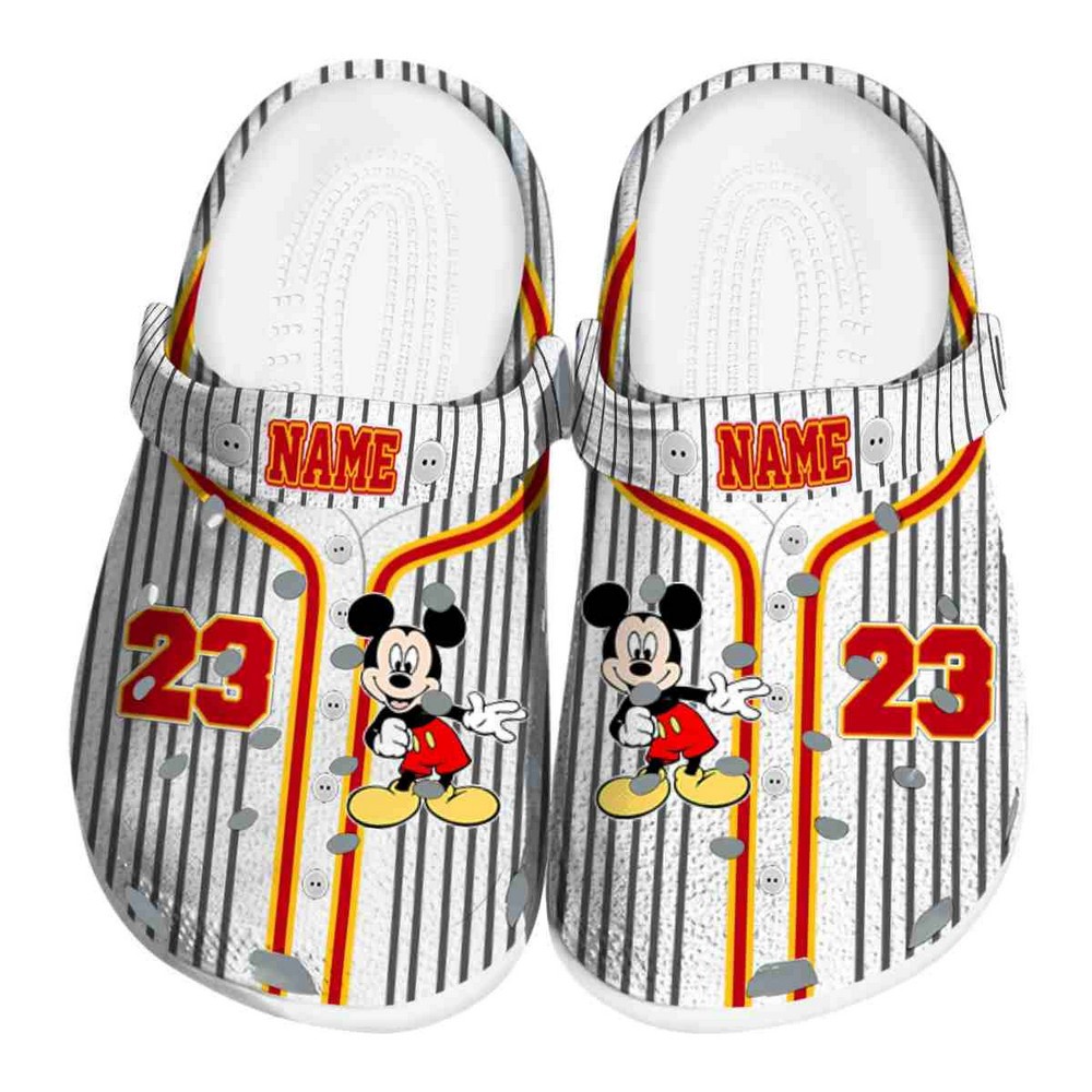Mickey Mouse Cartoon Crocs Crocband Clogs Shoes Comfortable For Men Women and Kids