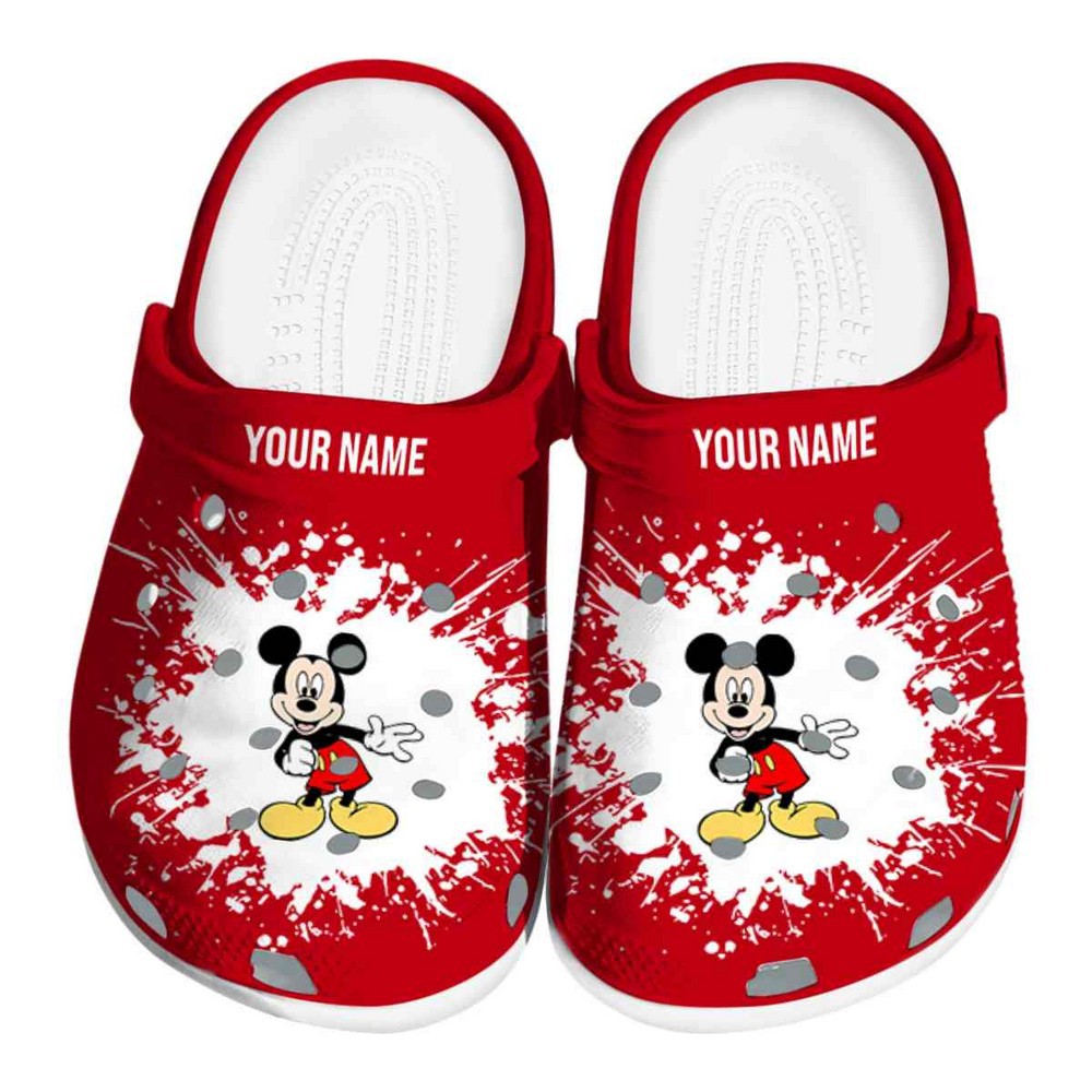 Mickey Mouse Cartoon Crocs Crocband Clogs Shoes Comfortable For Men Women and Kids