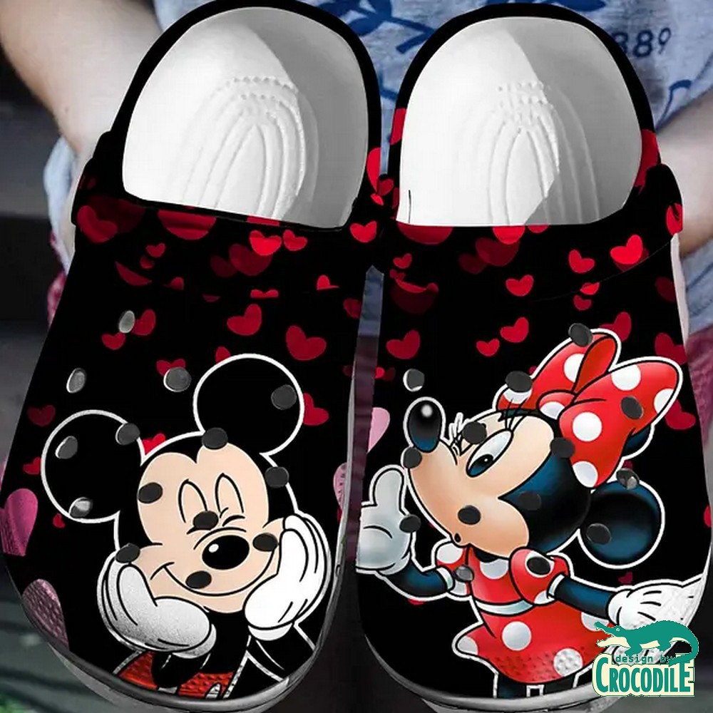 Mickey Mouse Cartoon Crocs Crocband Clogs Shoes Comfortable For Men Women and Kids