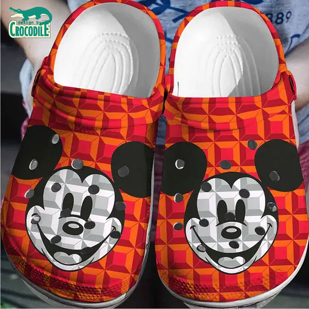 Mickey Mouse Cartoon Crocs Crocband Clogs Shoes Comfortable For Men Women and Kids