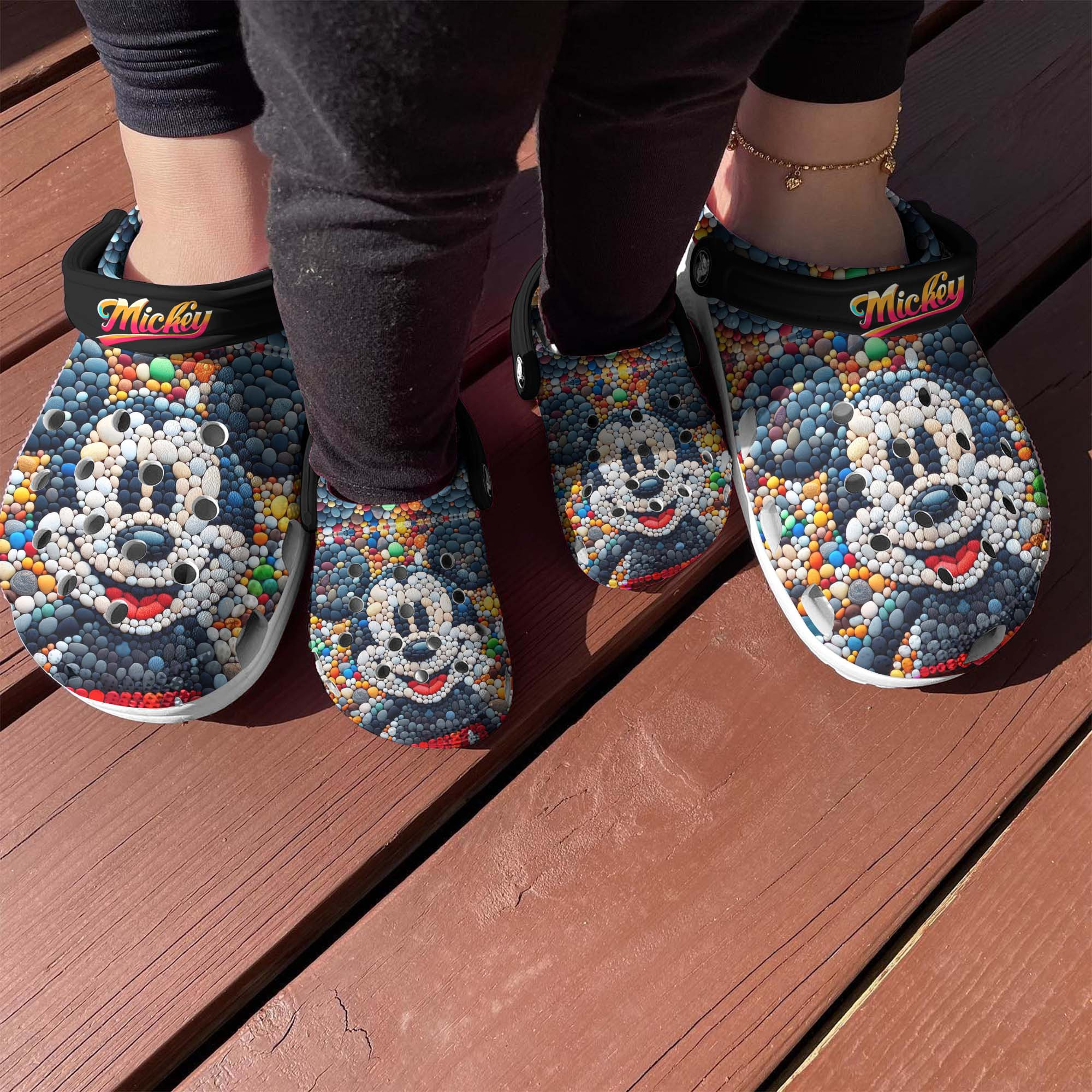 Mickey Mouse Cartoon Crocs Crocband Clogs Shoes Comfortable For Men Women and Kids - Image 2