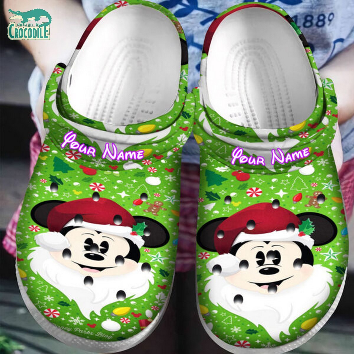 Mickey Mouse Cartoon Crocs Crocband Clogs Shoes Comfortable For Men Women and Kids