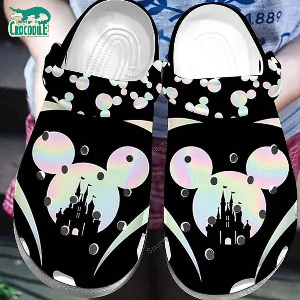 Mickey Mouse Cartoon Crocs Crocband Clogs Shoes Comfortable For Men Women and Kids
