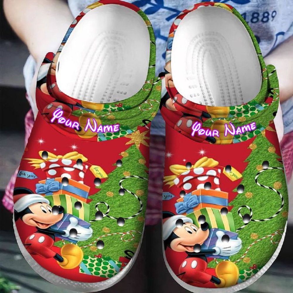 Mickey Mouse Cartoon Crocs Crocband Clogs Shoes Comfortable For Men Women and Kids