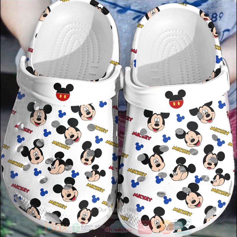 Mickey Mouse Cartoon Crocs Crocband Clogs Shoes Comfortable For Men Women and Kids