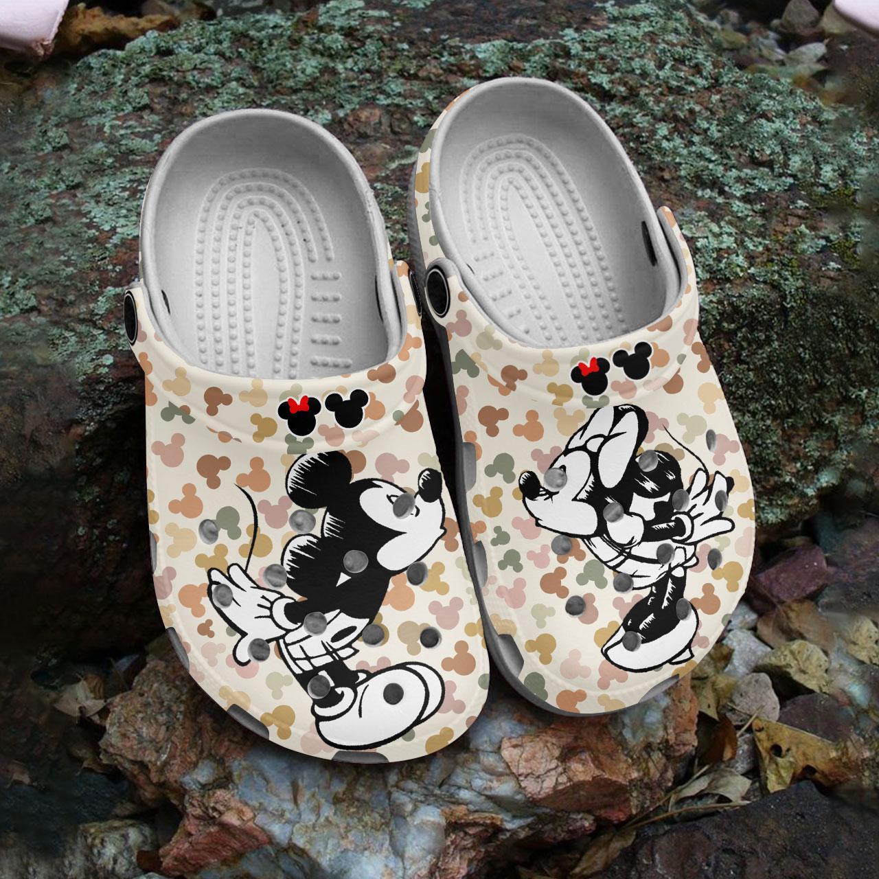 Mickey Mouse Cartoon Crocs Crocband Clogs Shoes Comfortable For Men Women and Kids - Image 2