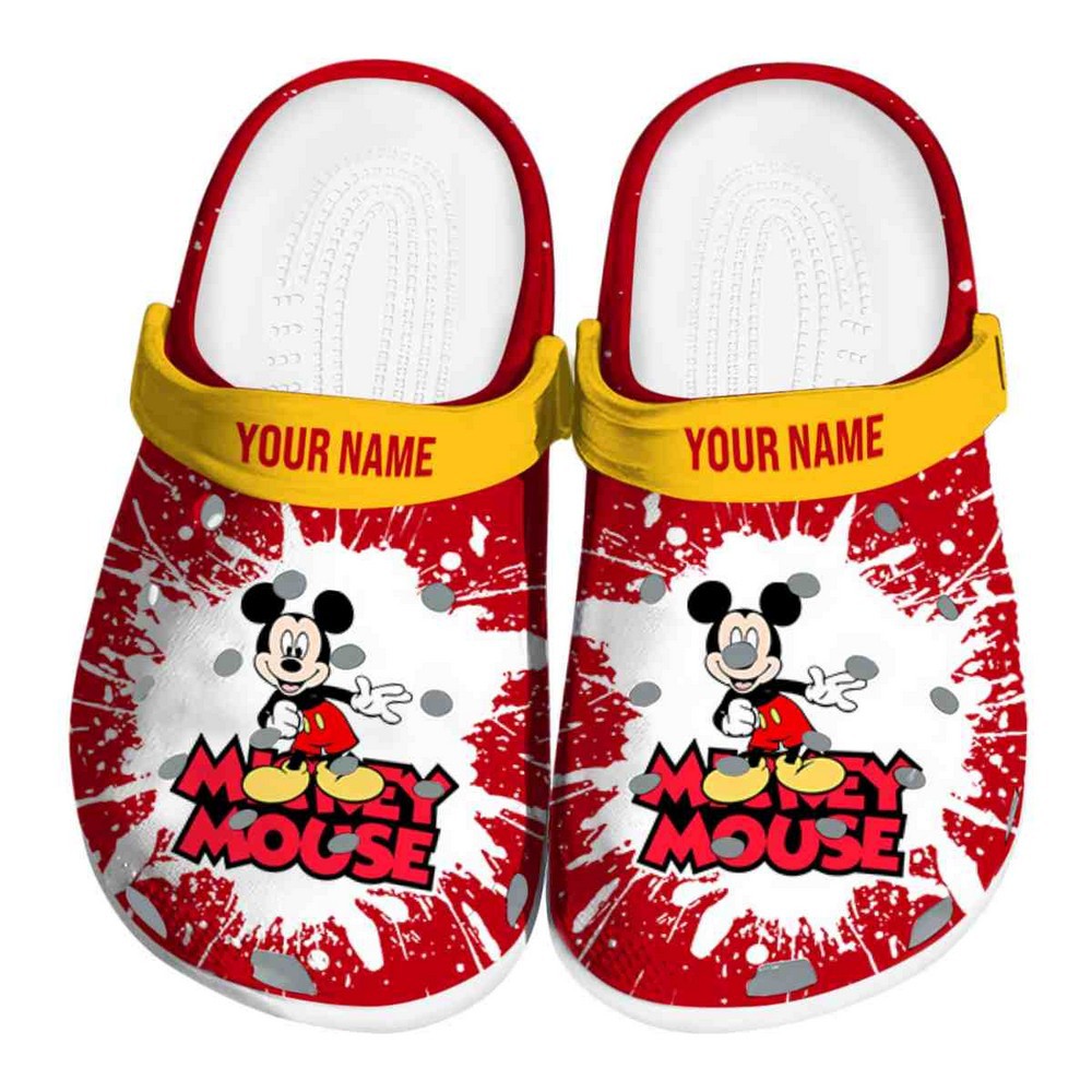 Mickey Mouse Cartoon Crocs Crocband Clogs Shoes Comfortable For Men Women and Kids