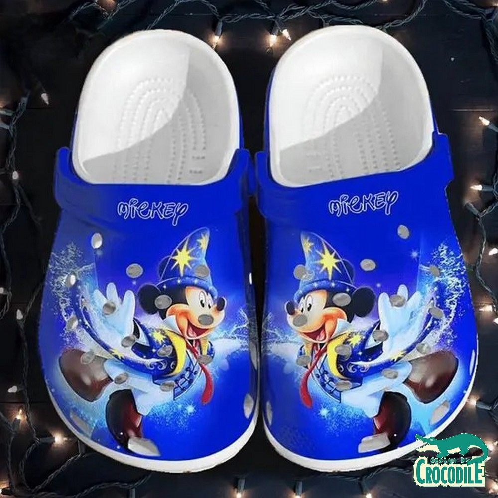 Mickey Mouse Cartoon Crocs Crocband Clogs Shoes Comfortable For Men Women and Kids