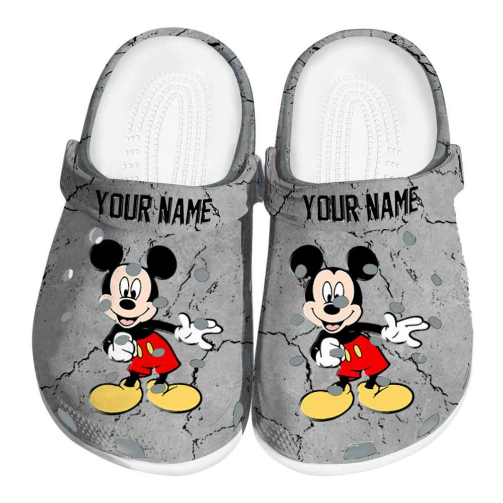 Mickey Mouse Cartoon Crocs Crocband Clogs Shoes Comfortable For Men Women and Kids