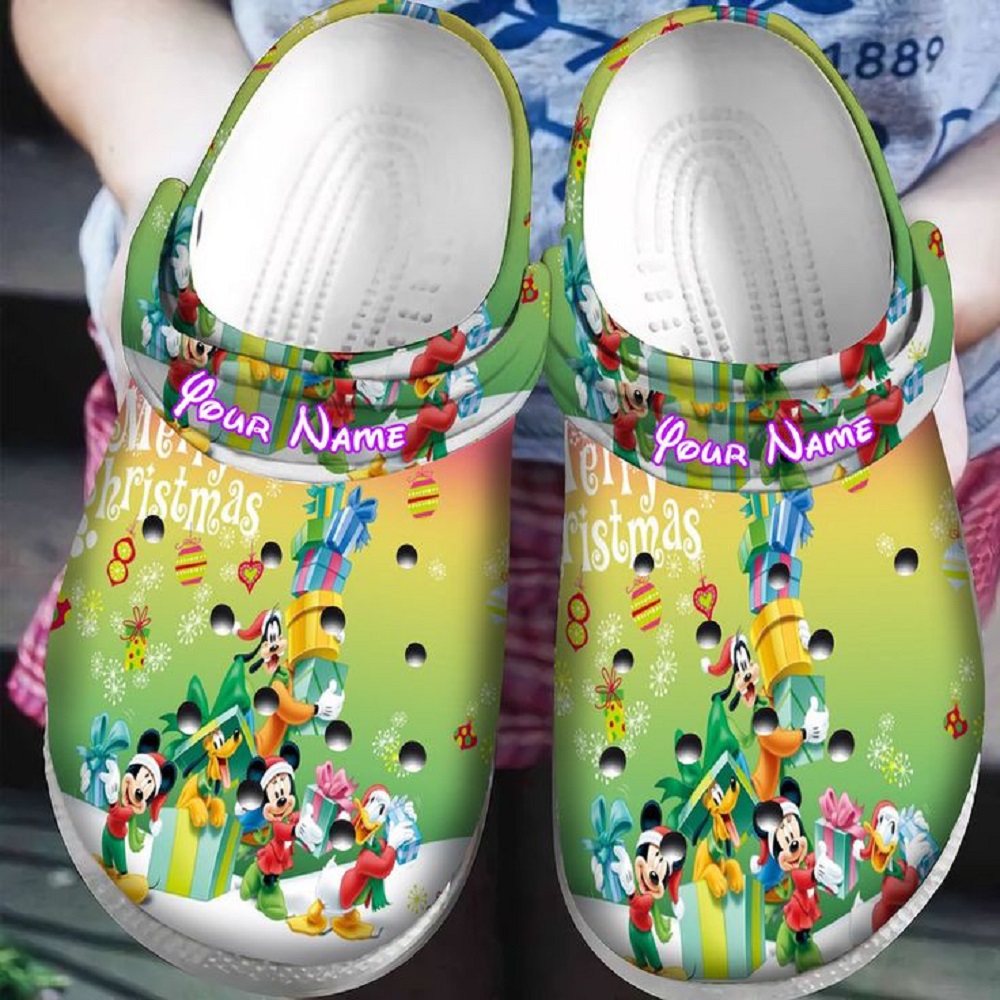 Mickey Mouse Cartoon Crocs Crocband Clogs Shoes Comfortable For Men Women and Kids