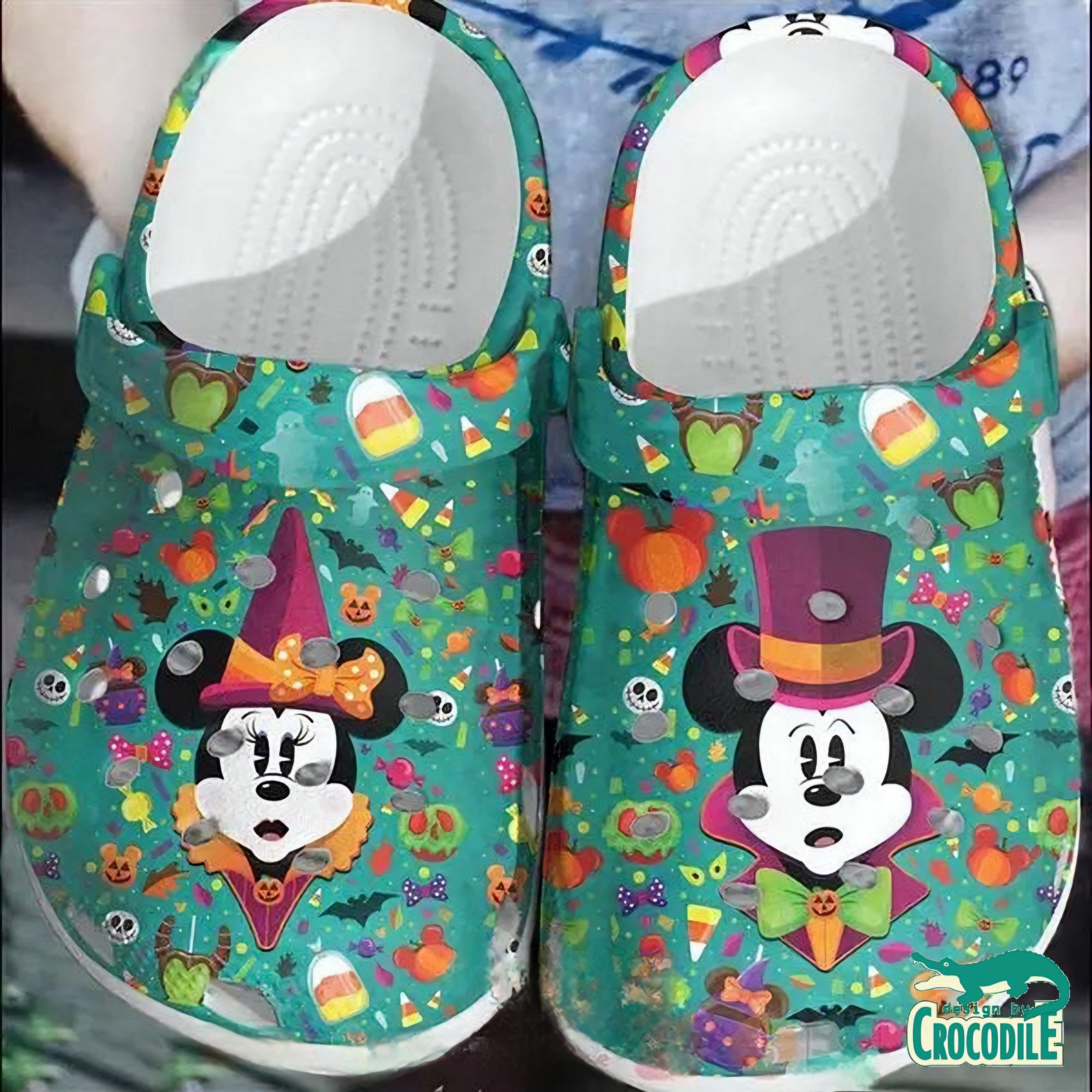 Mickey Mouse Cartoon Crocs Crocband Clogs Shoes Comfortable For Men Women and Kids
