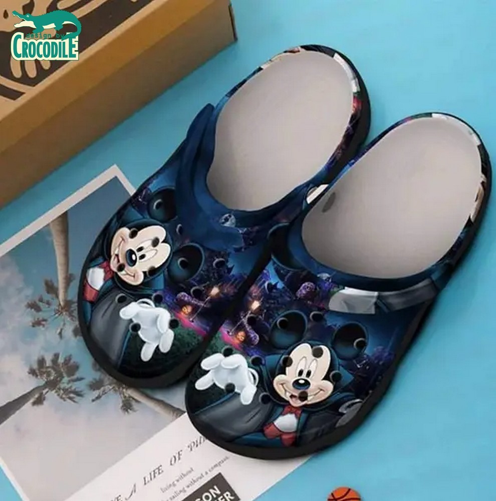 Mickey Mouse Cartoon Crocs Crocband Clogs Shoes Comfortable For Men Women and Kids