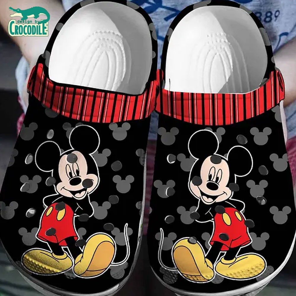 Mickey Mouse Cartoon Crocs Crocband Clogs Shoes Comfortable For Men Women and Kids