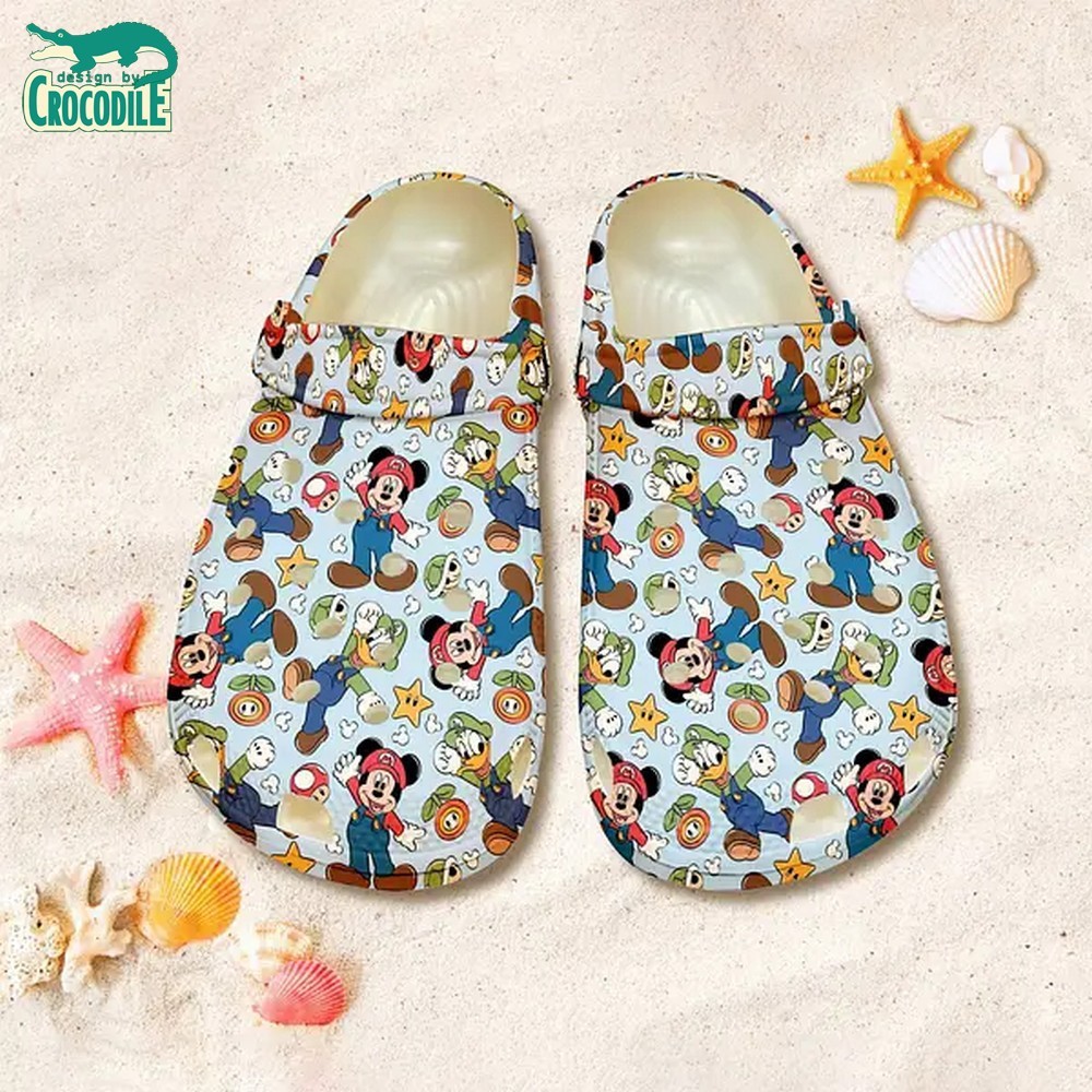 Mickey Mouse Cartoon Crocs Crocband Clogs Shoes Comfortable For Men Women and Kids