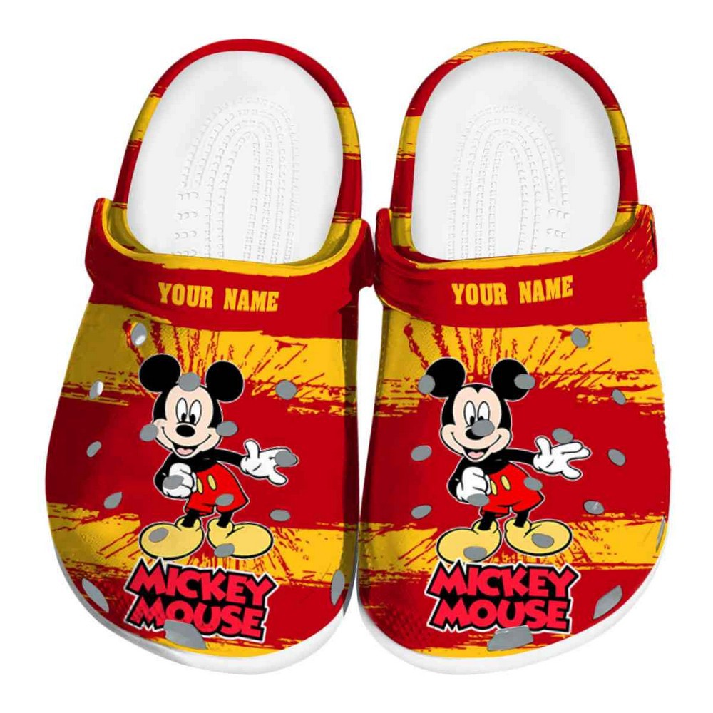 Mickey Mouse Cartoon Crocs Crocband Clogs Shoes Comfortable For Men Women and Kids