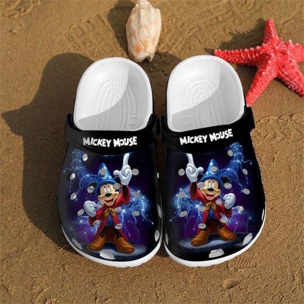 Mickey Mouse Cartoon Crocs Crocband Clogs Shoes Comfortable For Men Women and Kids