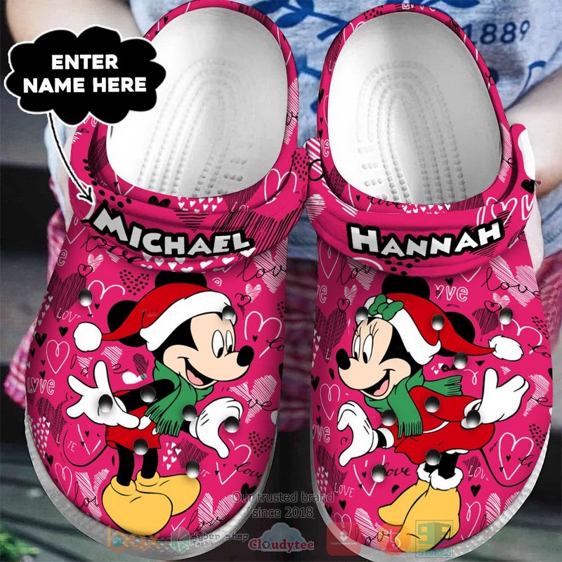Mickey Mouse Cartoon Crocs Crocband Clogs Shoes Comfortable For Men Women and Kids