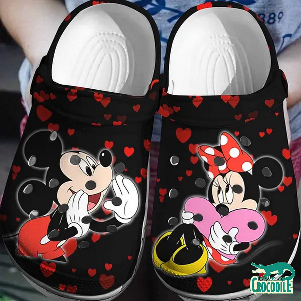 Mickey Mouse Cartoon Crocs Crocband Clogs Shoes Comfortable For Men Women and Kids