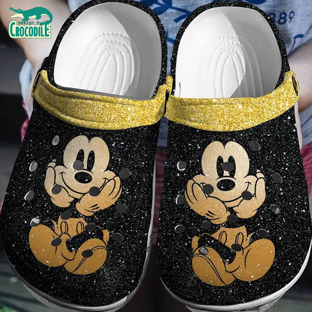 Mickey Mouse Cartoon Crocs Crocband Clogs Shoes Comfortable For Men Women and Kids