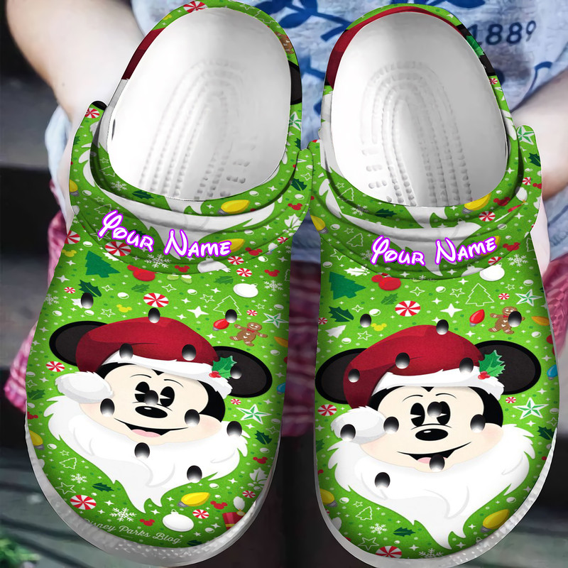 Mickey Mouse Cartoon Crocs Crocband Clogs Shoes Comfortable For Men Women and Kids