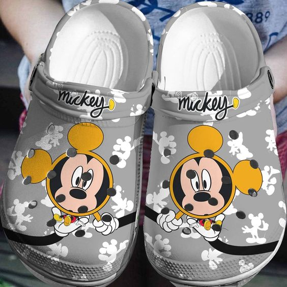 Mickey Mouse Cartoon Crocs Crocband Clogs Shoes Comfortable For Men Women and Kids
