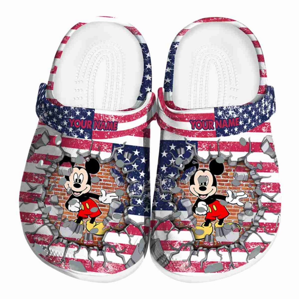 Mickey Mouse Cartoon Crocs Crocband Clogs Shoes Comfortable For Men Women and Kids