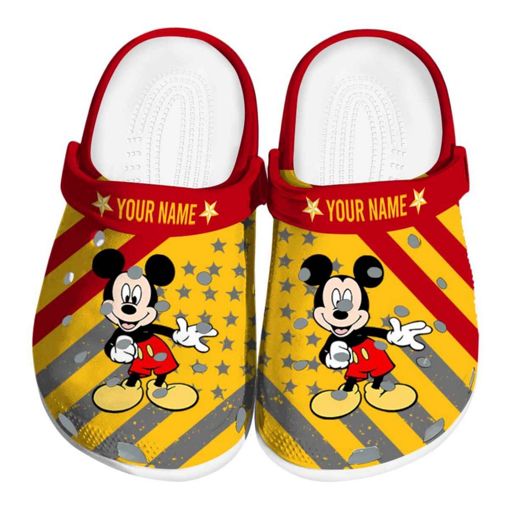 Mickey Mouse Cartoon Crocs Crocband Clogs Shoes Comfortable For Men Women and Kids