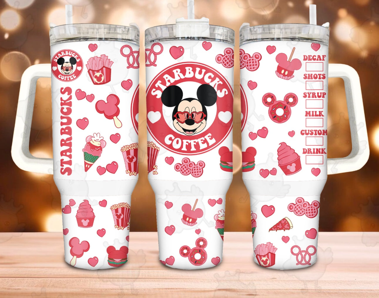 Mickey Mouse Coffee Cartoon Custom Stanley Cup 40 oz 30 oz Tumbler With HandleTVC2301755