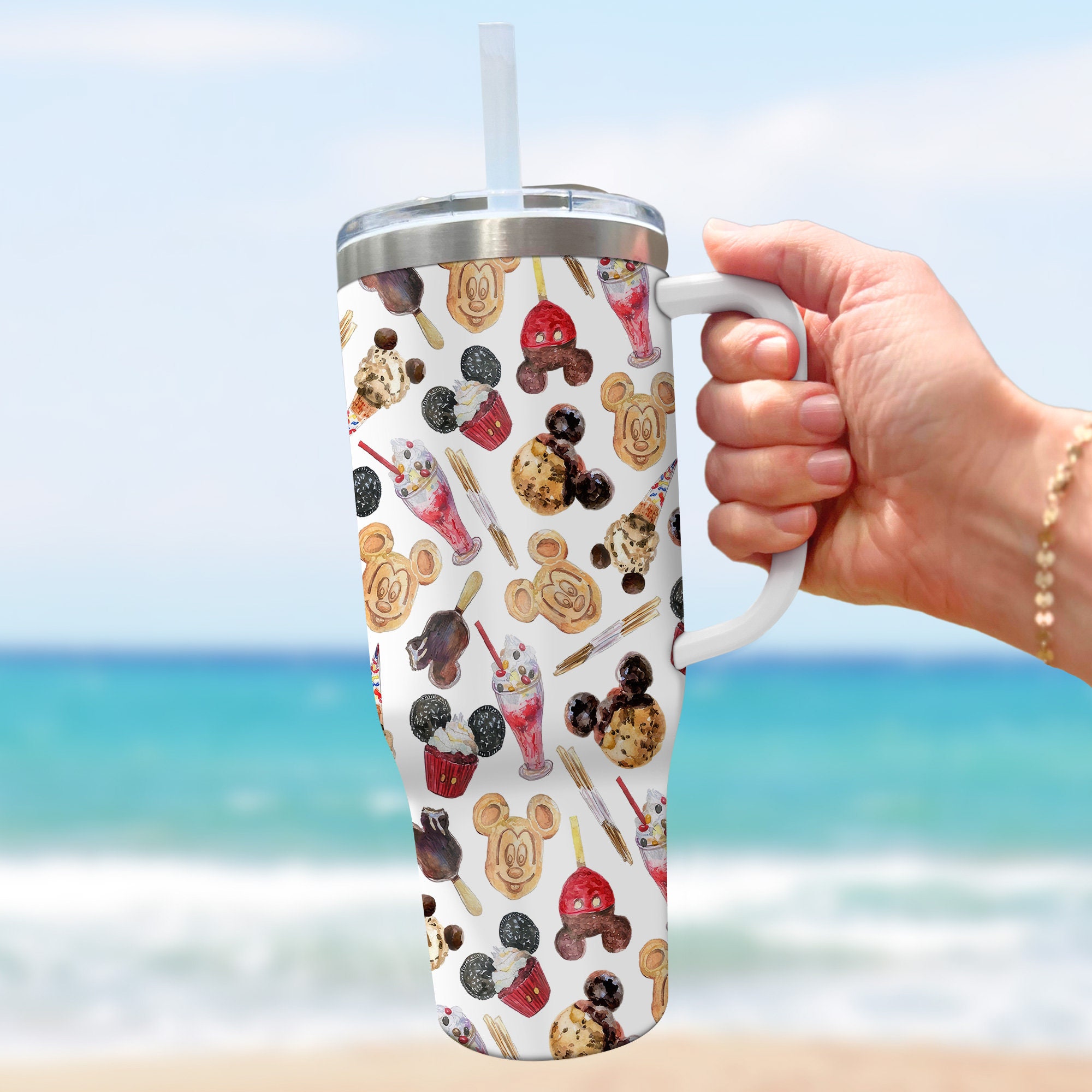 Mickey Mouse Cookie Disney Cartoon Custom Stanley Cup 40 oz 30 oz Tumbler With HandleTVC2301973 - Image 3