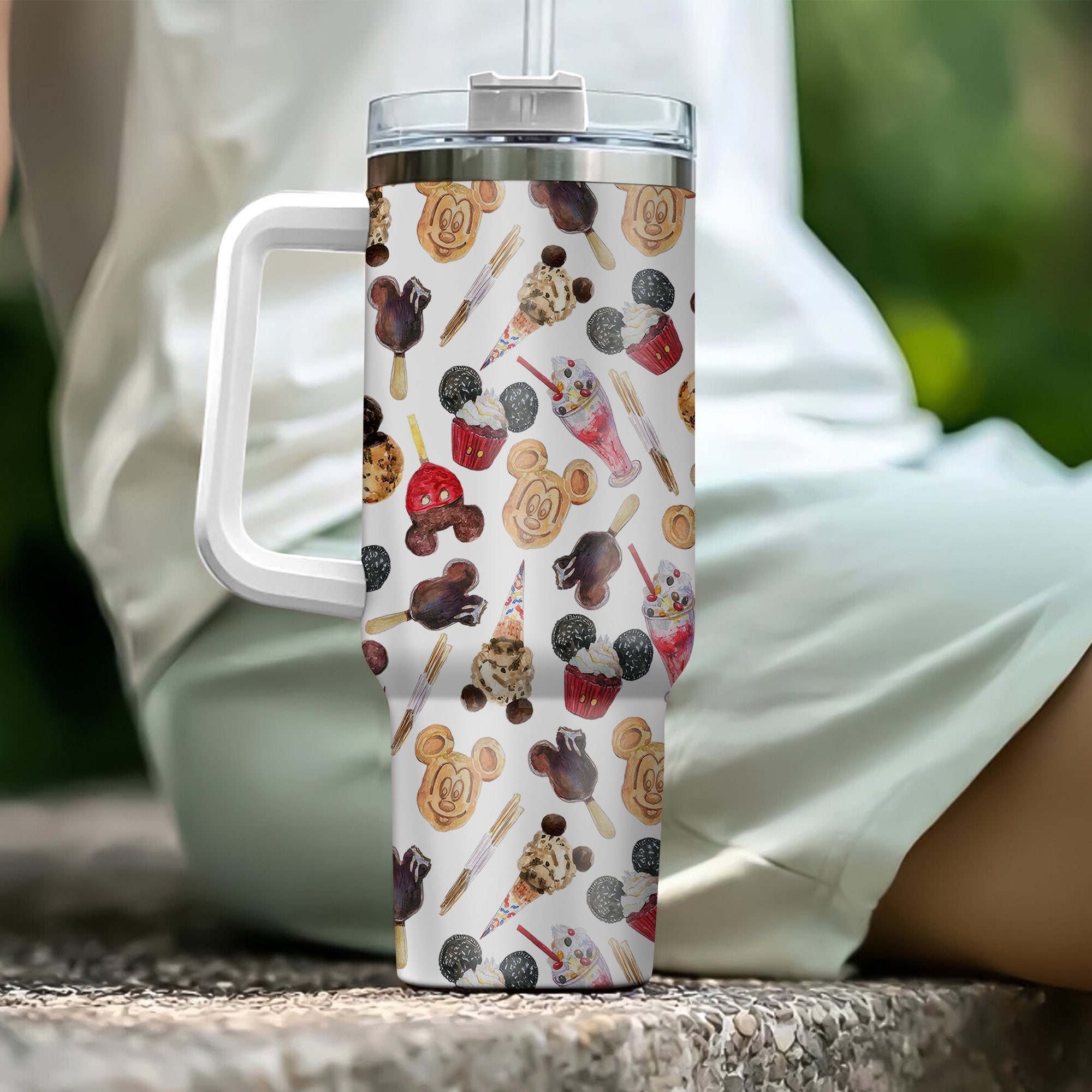 Mickey Mouse Cookie Disney Cartoon Custom Stanley Cup 40 oz 30 oz Tumbler With HandleTVC2301973 - Image 4