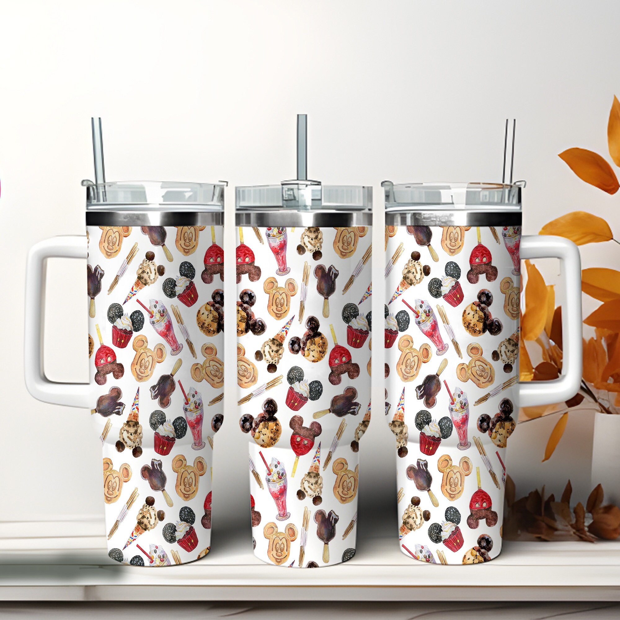 Mickey Mouse Cookie Disney Cartoon Custom Stanley Cup 40 oz 30 oz Tumbler With HandleTVC2301973