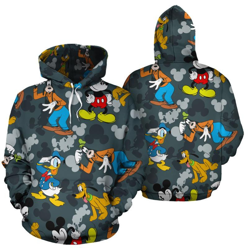 Mickey Mouse Disney 3D All Over Print Hoodie, Zip Hoodie