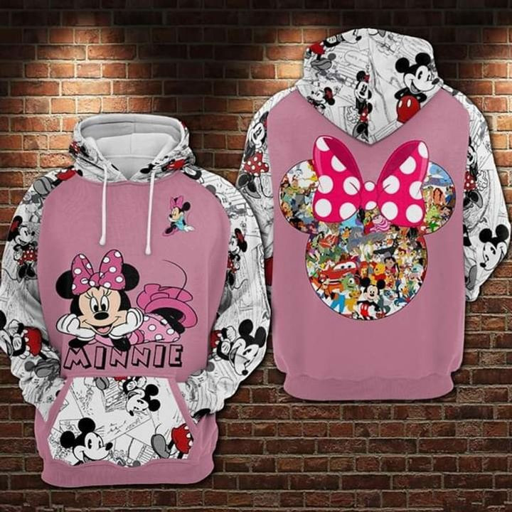 Mickey Mouse Disney 3D All Over Print Hoodie, Zip Hoodie