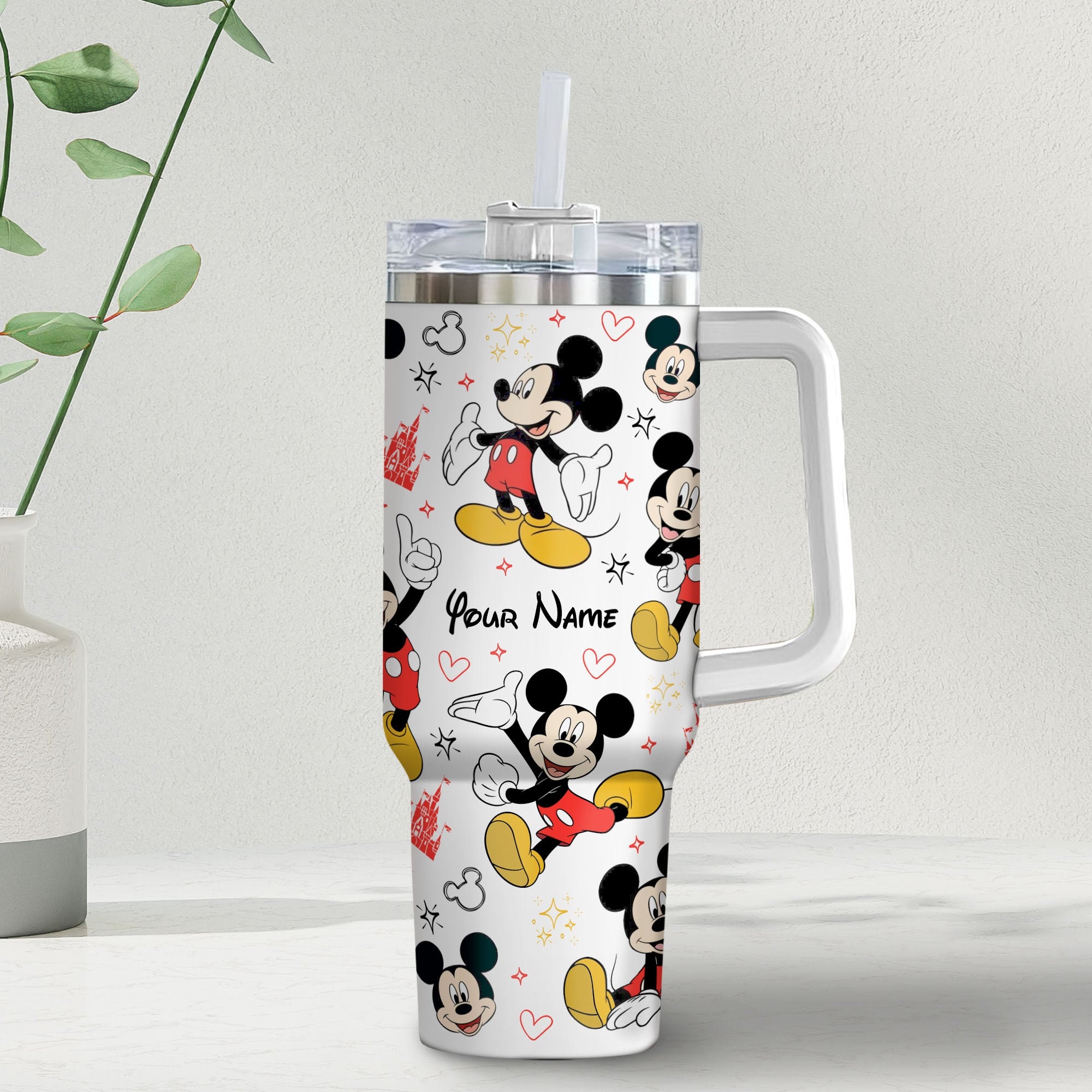 Mickey Mouse Disney Cartoon Custom Stanley Cup 40 oz 30 oz Tumbler With HandleTVC2301980