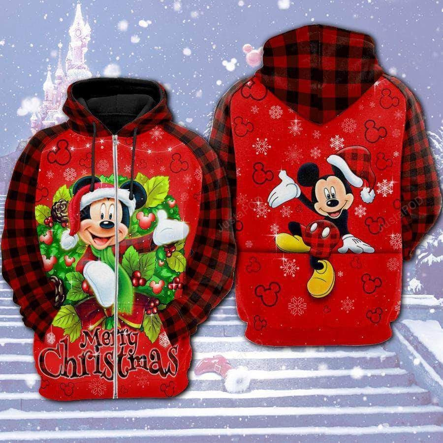 Mickey Ugly Christmas Sweater Adult 3D Funny Matching for family