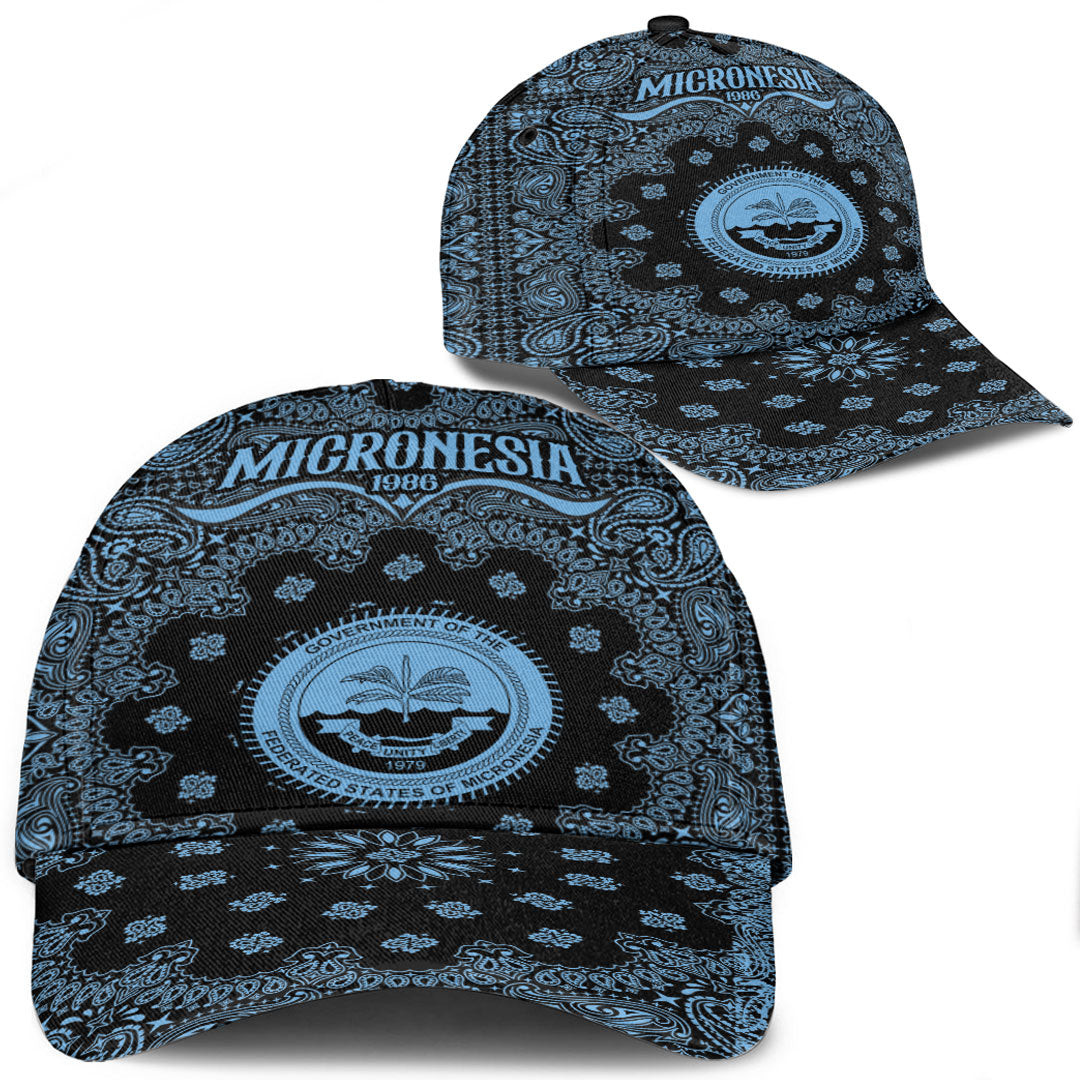 Micronesia Classic Cap Paisley Bandana Never Out of Date" Personalized Cap Trucker Hats Custom Hats Gifts For Men & Women"