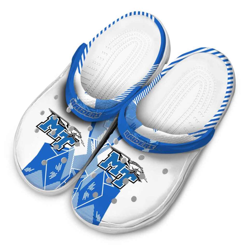 Middle Tennessee Blue Raiders Geometric Background ClogTVC1801820 - Image 4