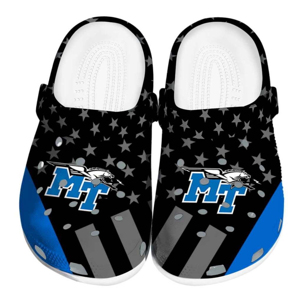 Middle Tennessee Blue Raiders Stellar Stripes Theme ClogTVC1801781