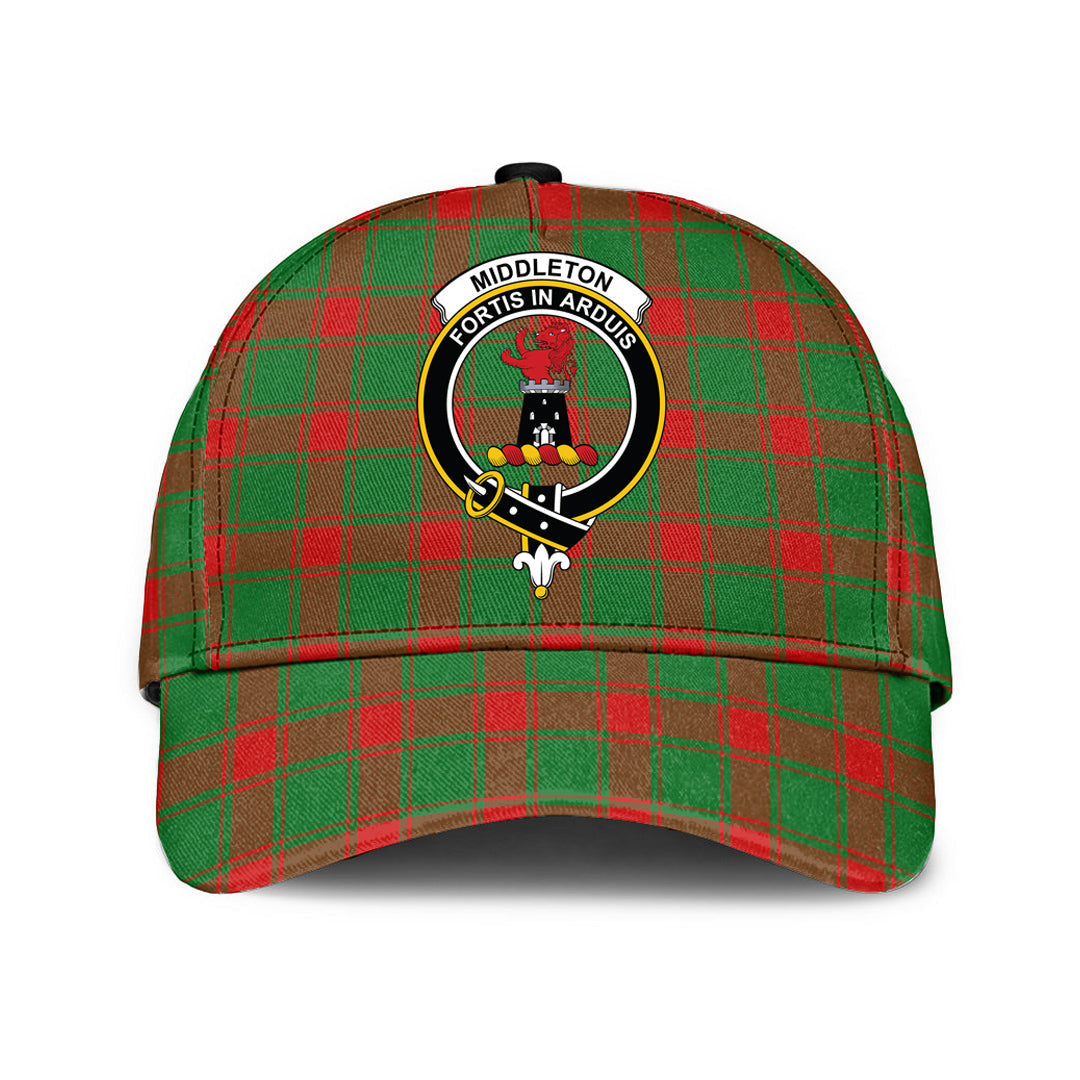Middleton Modern Tartan Baseball Cap, Tartan Plaid Cap with Family Crest K23 Trucker Hats Custom Hats Gifts For Men & Women
