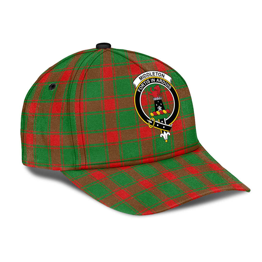 Middleton Modern Tartan Baseball Cap, Tartan Plaid Cap with Family Crest K23 Trucker Hats Custom Hats Gifts For Men & Women