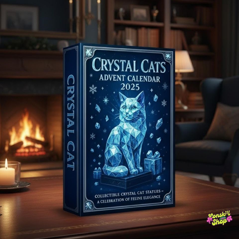Midnight Crystal Cat Advent Calendar 2025, Elegant Feline Countdown Gift, Acrylic Calendar - Image 6