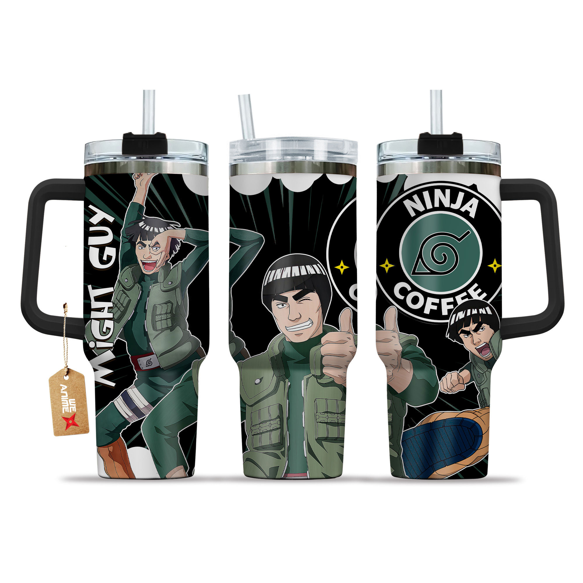 Might Guy Naruto Anime Custom Stanley Cup 40 oz 30 oz Tumbler With HandleTVC2301152