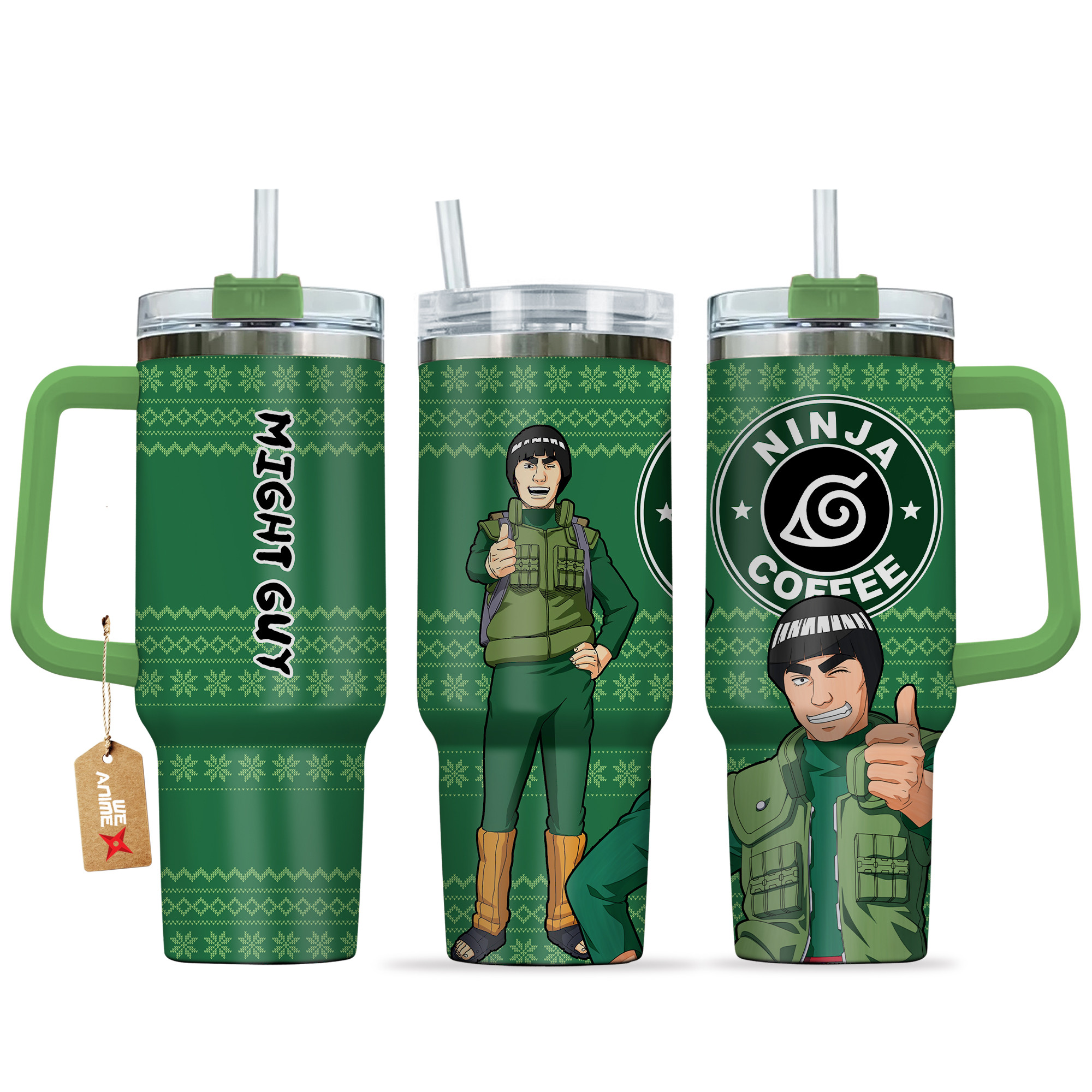 Might Guy Naruto Anime Custom Stanley Cup 40 oz 30 oz Tumbler With HandleTVC2301163