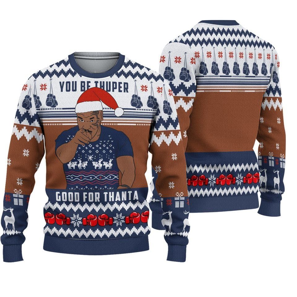 Mike Tyson Merry Christmas Sweater, Mike Tyson Merry Christmas Ugly Sweater