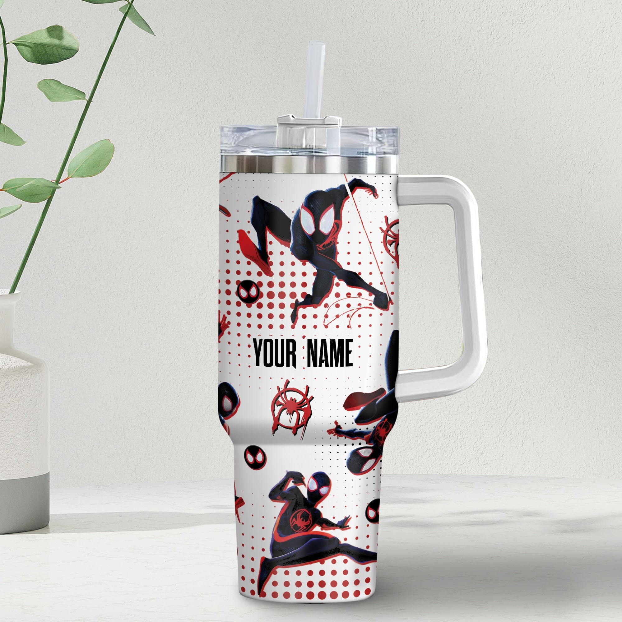 Miles Morales Spiderman Marvel Cartoon Custom Stanley Cup 40 oz 30 oz Tumbler With HandleTVC2301976