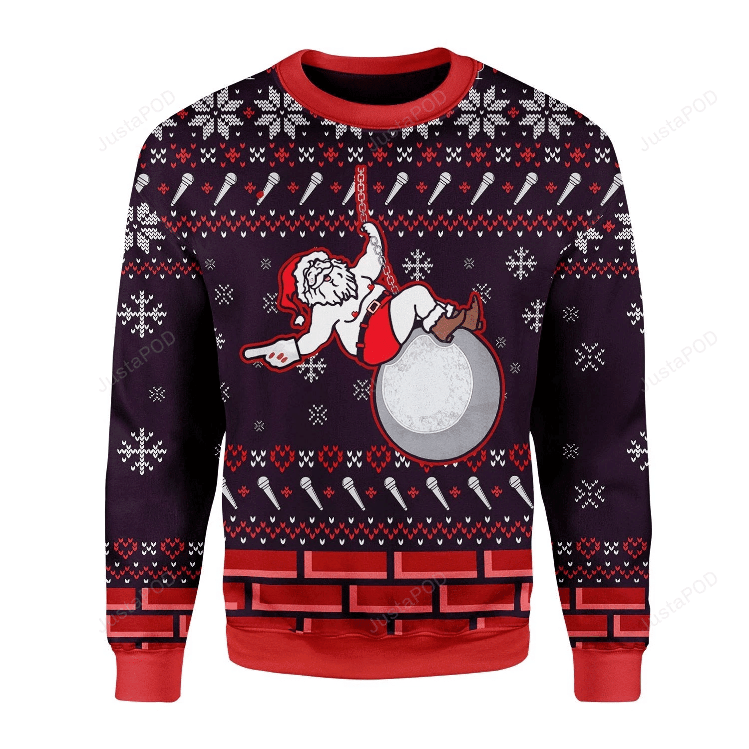 Miley Cyrus Ugly Christmas Sweater Adult 3D Funny Matching for family